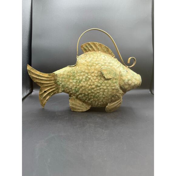 Garden Metal Fish-Shaped Watering Can – Used - Picture 2 of 8